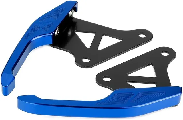Le Kit Universel de Poignée de Rail de Siège Arrière de Barre D'appui de Passager de Passager de Moto en Aluminium Améliore la sécurité pour Les Coureurs de Grom MSX 125 (Blue)