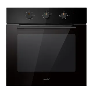Comfee' CBO60M80M1-BK Four encastrable de 60 cm, 60 litres, avec 8 fonctions, frire à air, la cuisson en plusieurs phases, la porte amovible, facile à nettoyer, netoyage à la vapeur, Noir