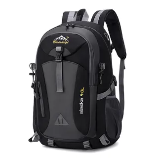 Forhome Sac à Dos de Randonnée Léger 40L, Sac à Dos de Voyage Trekking en Polyester pour Femmes Hommes, pour Sport en Extérieur, Sports de Plein Air, Camping, Escalade, Ski et Cyclisme (noir)