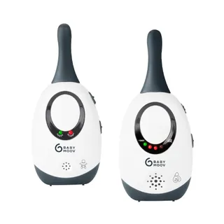 Babymoov Simply Care Babyphone Audio avec Fonction VOX, Double Alarme et 2 Adaptateurs, Portée 300m