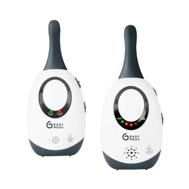 Babymoov Simply Care Babyphone Audio avec Fonction VOX, Double Alarme et 2 Adaptateurs, Portée 300m