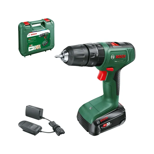 Bosch Perceuse-visseuse à percussion sans fil EasyImpact 18V-40 (1 batterie 2,0 Ah, système 18 V, dans coffret de transport)