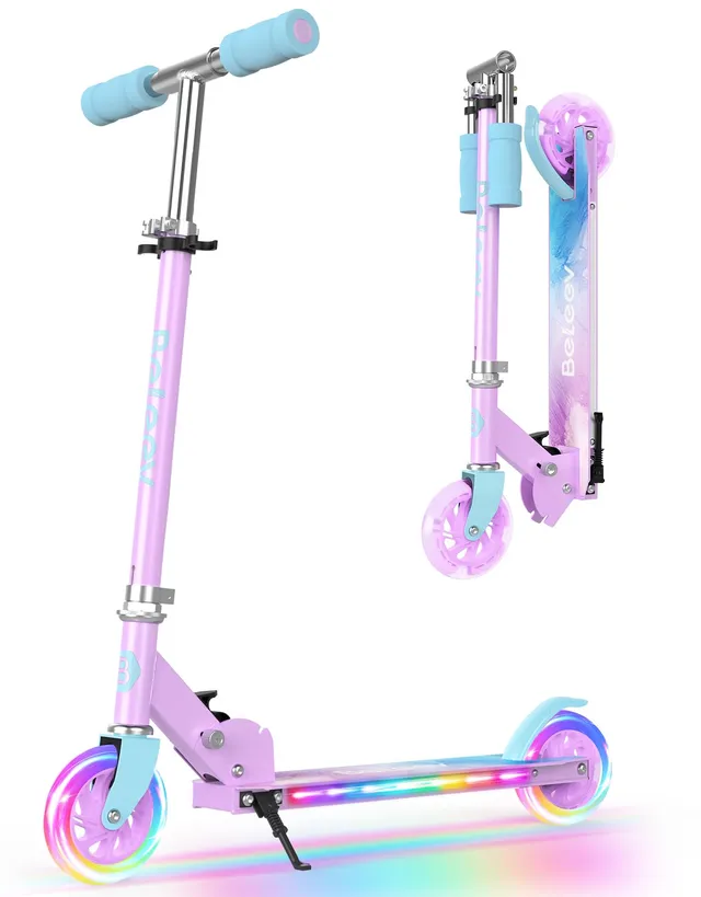 BELEEV V1Plus Trottinette Enfant 3 à 12 Ans, Pliable Trotinette à 2 Roues