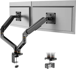 Ibergrif 2 x Gas Spring Articulated Monitor Stand for PC 13-32 Inches