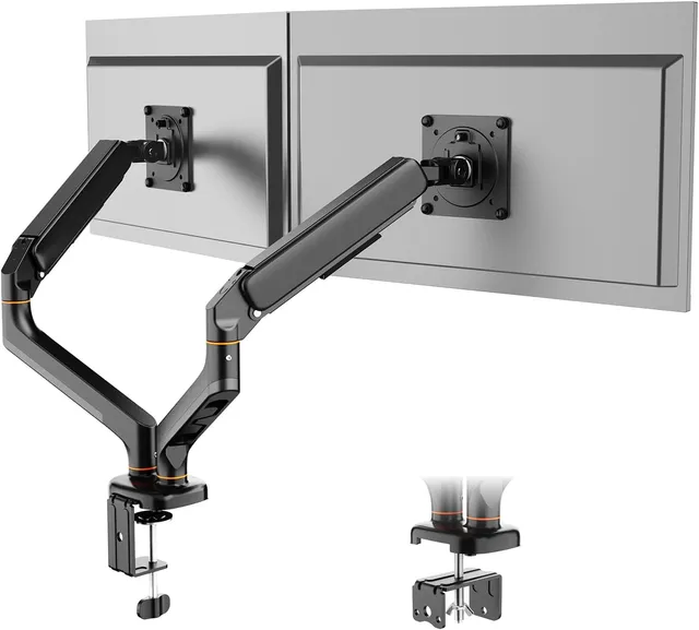 Ibergrif 2 x Gas Spring Articulated Monitor Stand for PC 13-32 Inches