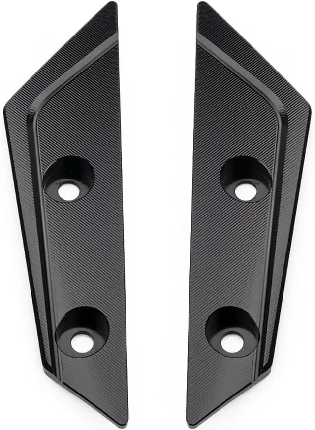 Pour MT 07 MT-07 FZ07 MT07 2025 2026 Accessoires Moto Garde-boue Roue Avant Couverture Latérale Plaque de Protection Latérale en Cuivre Curseur Couvercle Décoratif en Aluminium CNC (Noir)