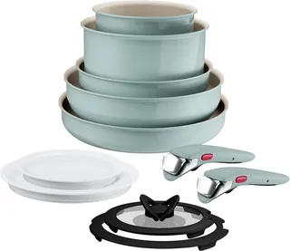 Tefal - Ingenio Serenity Batterie de cuisine avec poignées - 11 pièces