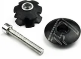Ensemble écrou étoile et capuchon supérieur pour tube de direction de 28,6 mm, fourche avant en alliage d'aluminium avec boulon en acier, noir