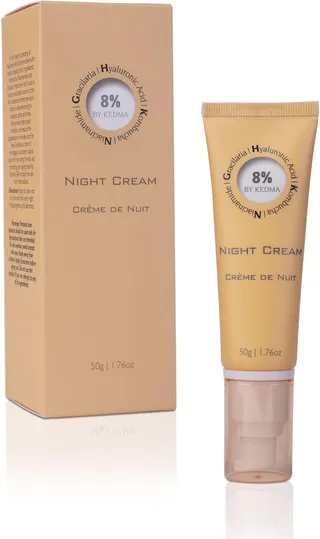 8% BY KEDMA - Crème de Nuit à l'Acide Hyaluronique - 50g