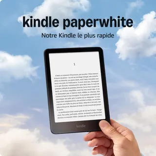 Amazon Kindle Paperwhite (modèle 2024) - Écran antireflets de 7" et autonomie de plusieurs semaines - 16 Go - Avec publicités - Noir