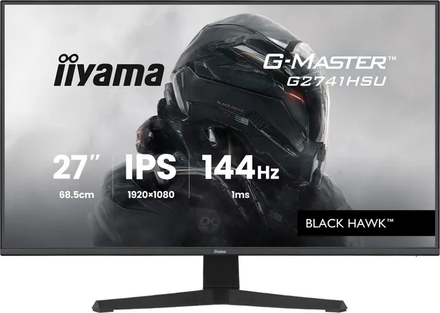 iiyama Ecran G-Master Black Hawk, G2741HSU-B1 IPS, FreeSync/Adaptive Sync, 1920x1080@144Hz, 1ms, 350cd Haut-parleurs, HDMI/DP/USB HUB, Black Tuner, i-Style Colour