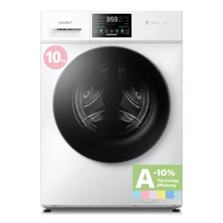 COMFEE' Lave-Linge 10KG Classe A-10% BLDC 1400RPM Blanc CFE12EW100/W-FR