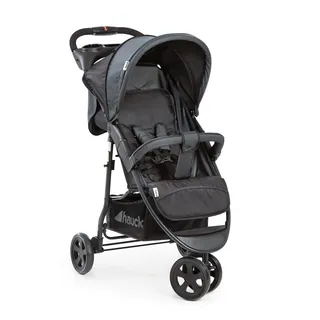 hauck Poussette Compacte 3 Roues Citi Neo II, dès Naissance jusqu'à 22 kg, Pliable à 1 Main, Inclinable, Légère 7,3 kg, Porte-Gobelet, Grand Panier 3 kg, Noir