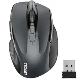 TECKNET Souris sans Fil avec Récepteur USB 2,4 GHz, Souris Ordinateur