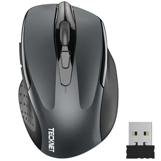 TECKNET Souris sans Fil avec Récepteur USB 2,4 GHz, Souris Ordinateur