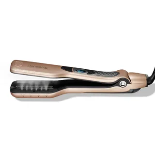Demeliss SAINT ALGUE Lisseur Vapeur TITANIUM - Plaques Titane - Vapeur Ultra Puissante - Réservoir XL 40ml Intégré - Peigne Amovible - Lissage Tous Types de Cheveux - 5 Températures - Professionnel