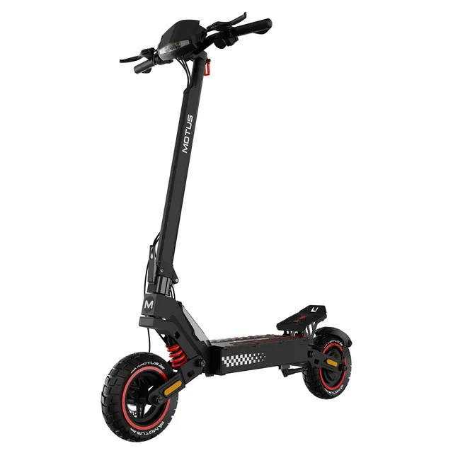 Trottinette électrique Motus Daytona 10: Moteur 1000W, autonomie jusqu'à 60 km, Batterie 48V 13,5Ah. Double Suspension, Freins à Disque, Roues 10 Pouces, 25 km/h: Confort et de Liberté au Quotidien.