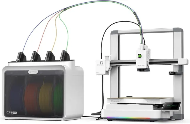 Creality SPARKX i7 Color Combo FDM 3D Printer Desktop 3D Printer for Beginners, AI 3D Modeling from Photos, Support Multi-Color Printing, Automatic Leveling