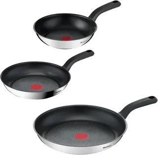 Tefal - Comfort Max Poêle Lot de 3 poêles 20 24 et - 28 cm - Inox