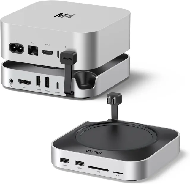 UGREEN Docking Station USB C et Support pour Mac Mini M4,M4 Pro,M5 Pro,M6