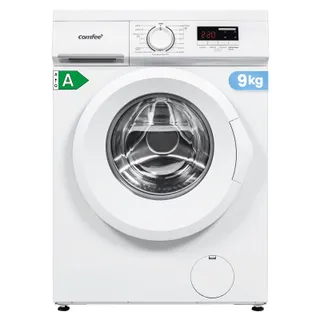 COMFEE' Lave-Linge 9KG Classe A Moteur BLDC 1400RPM Blanc CFE12EW90/W-FR
