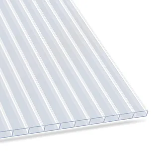 KARAT Panneau alvéolaire en polycarbonate – 60,5 × 121 cm – Épaisseur 16 mm – 1 panneau