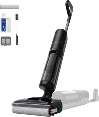 dreame H12 Pro FlexReach Aspirateur Laveur, portée à Plat 180°, 18 000Pa | séchage 5 min, nettoyage auto à chaud à 90 °C , nettoyage deux bords, 50 minutes de nettoyage