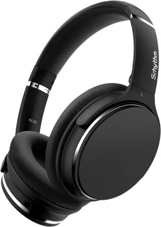 Srhythm NC25 Casque Bluetooth sans Fil Reducteur de Bruit Active, 50H Autonomie et Charge Rapide, Ecouteurs Connexion à 2 Appareils, Très léger avec Micro, Mode Transparence et Jeu, Mémoire de Forme
