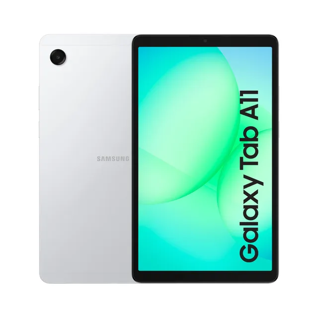 Samsung Galaxy Tab A11 8.7" WiFi 64 Go, Tablette Android, RAM 4 Go, Son 3D, Argent, Chargeur Secteur Rapide 25W Inclus, Version FR