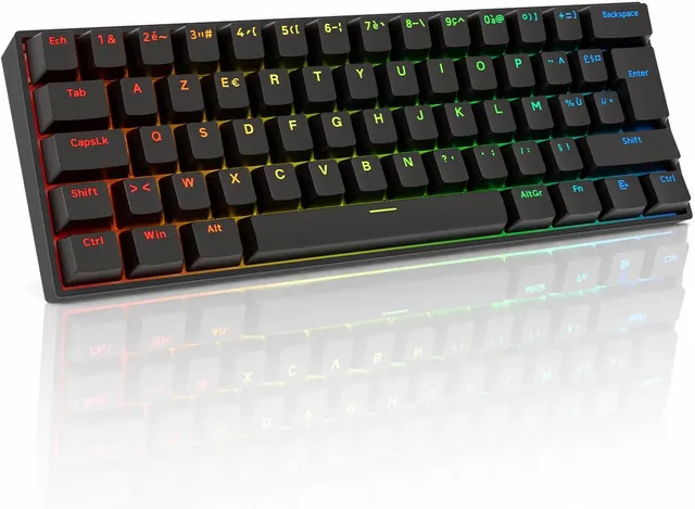 MCHOSE Ace60 Pro ISO-FR French AZERTY Magnetic Keyboard, Wired 60%
