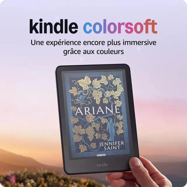 Amazon Kindle Colorsoft 16 Go (modèle 2024) : écran couleur qui révèle les couvertures et le contenu ; surlignez désormais en couleur ; sans publicités (noir)