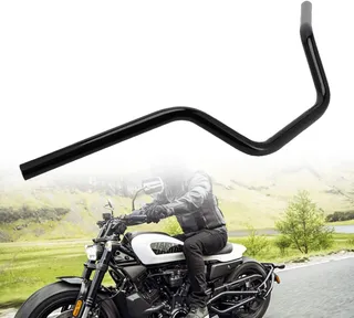 Guidon Moto 22 mm,pour XL 883 XL 1200 Cruiser Bobber-Noir