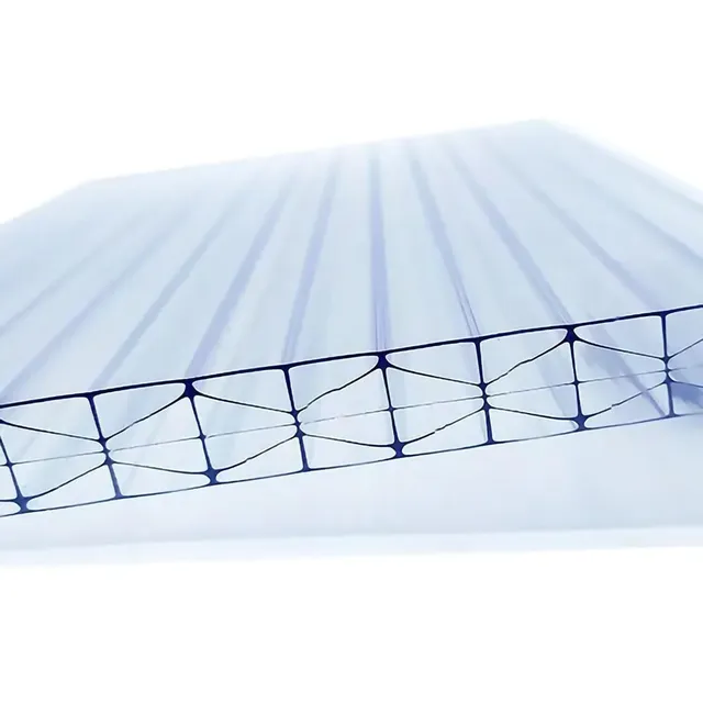 AtHaus® Plaques alvéolaires en polycarbonate - Découpe sur mesure - 1500 x 600 mm - Épaisseur 10 mm - Transparentes, résistantes aux UV et aux intempéries - Plaque double paroi pour serre