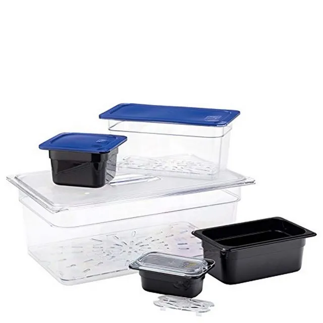 Utopia Ca3066207 Gastronomes, EN Polycarbonate, 1/3 GN Poêle, 15 cm, profondeur clair (lot de 6)