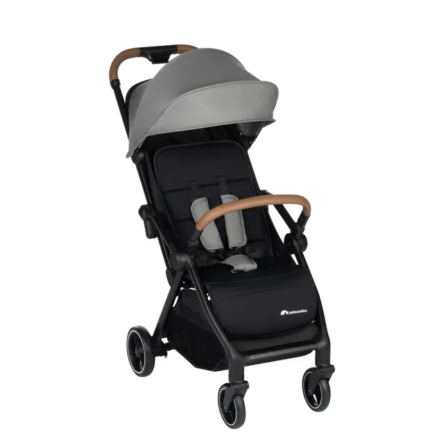 Bebeconfort Sunlite, poussette canne compacte, 0 à 4 ans (22 kg max), légère (7,2 kg), 3 Positions d'Inclinaison dont 1 allongée, poussette compacte, inclinable d’une main, grand panier, Tinted Grey