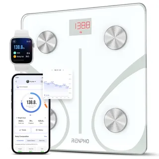 RENPHO Balance Connectée, Pèse Personne Impédancemètre Bluetooth