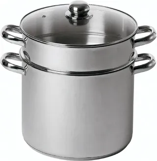 Baumalu - Combiné Couscoussier/Marmite - Inox - Ø 24 cm - 9 L - Induction