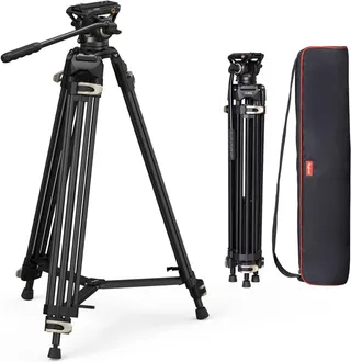 SMALLRIG AD-01 Trépied Vidéo 73" Tête Fluide Niveau 8kg Max - 3751B