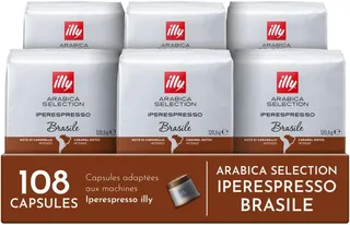 illy, Capsules Iperespresso Arabica Selection Brésil, 108 Capsules