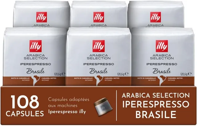 illy, Capsules Iperespresso Arabica Selection Brésil, 108 Capsules