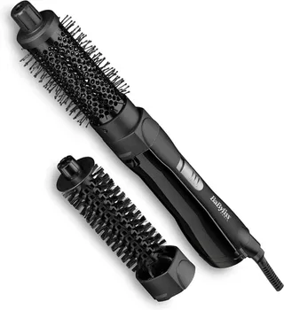 BaByliss Brosse soufflante Shape & Smooth - Coiffe grâce à un flux d'air puissant, Embouts de 30 mm et 20 mm, Fonction air froid, Séchage et coiffage rapides, noir, AS82E