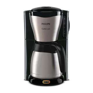 PHILIPS Cafetière filtre, Verseuse Isotherme 1,2 L, 1000W, Inox/Noir