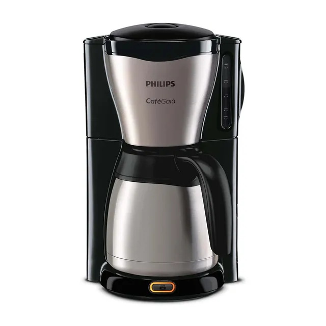 PHILIPS Cafetière filtre, Verseuse Isotherme 1,2 L, 1000W, Inox/Noir
