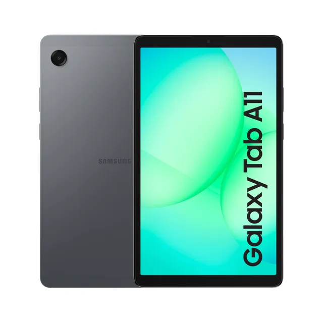 Samsung Galaxy Tab A11 8.7" WiFi 64 Go, Tablette Android, RAM 4 Go, Son 3D, Gris, Chargeur Secteur Rapide 25W Inclus, Version FR