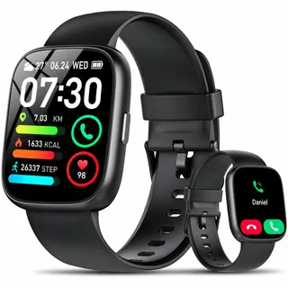 Cillso Montre Connectée Homme Femme 1,95" HD, Smartwatch avec Appels Bluetooth, 112 Modes Sportifs, Cardiofréquencemètre, SpO2, Sommeil, Étanchéité IP68, Montre Sport pour Android iOS