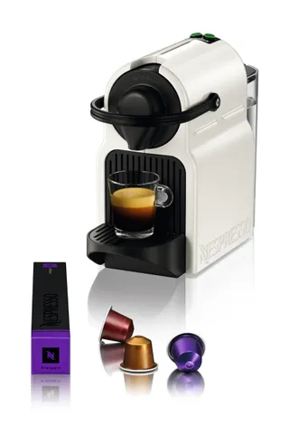 Nespresso Krups Machine à Café Inissia Blanche, 19 Bars + Kit de Bienvenue, Design Compact, Arrêt Automatique, YY1530FD
