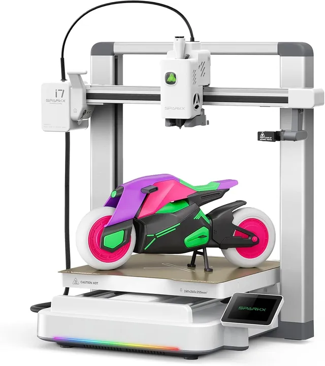 Creality SPARKX i7 FDM Desktop 3D Printer for Beginners, 3D AI Modeling from Photos, Support Multi-Color Printing, Built-in Automatic Leveling