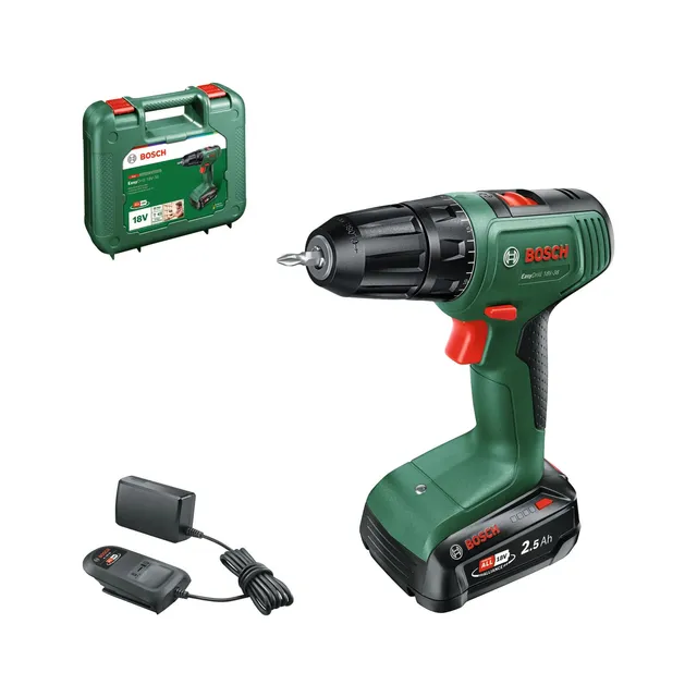 Bosch Perceuse-visseuse à percussion sans fil EasyImpact 18V-38 (1 batterie 2,5 Ah; système 18 V; dans coffret de transport)