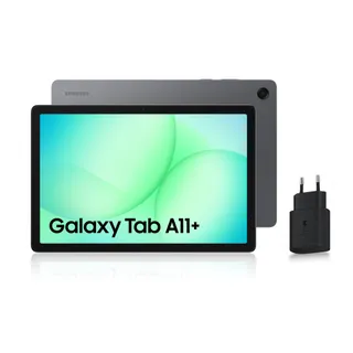 Samsung Galaxy Tab A11+ 5G 11" 128Go, Tablette Android IA, Design Fin et Épuré, Écran 90Hz, RAM 6 Go, 4 Haut-Parleurs, Dolby Atmos, Gris, Chargeur Secteur Rapide 25W Inclus, Version FR