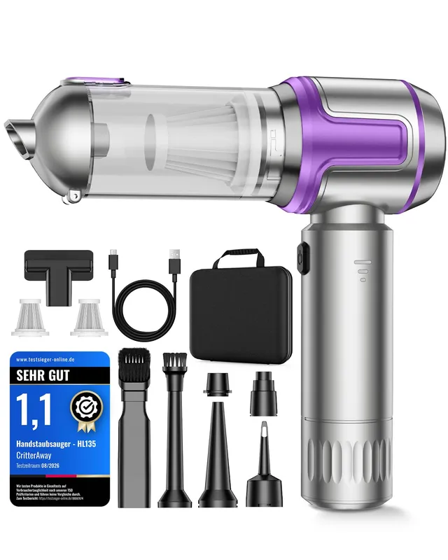 Aspirateur à Main, 27000Pa Aspirateur Voiture Puissant sans Fil